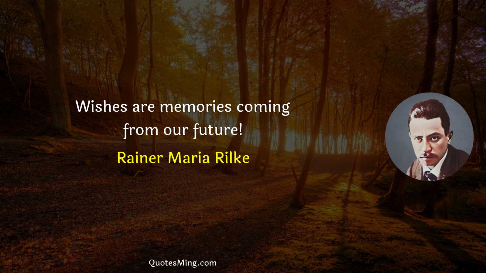 Wishes are memories coming from our future