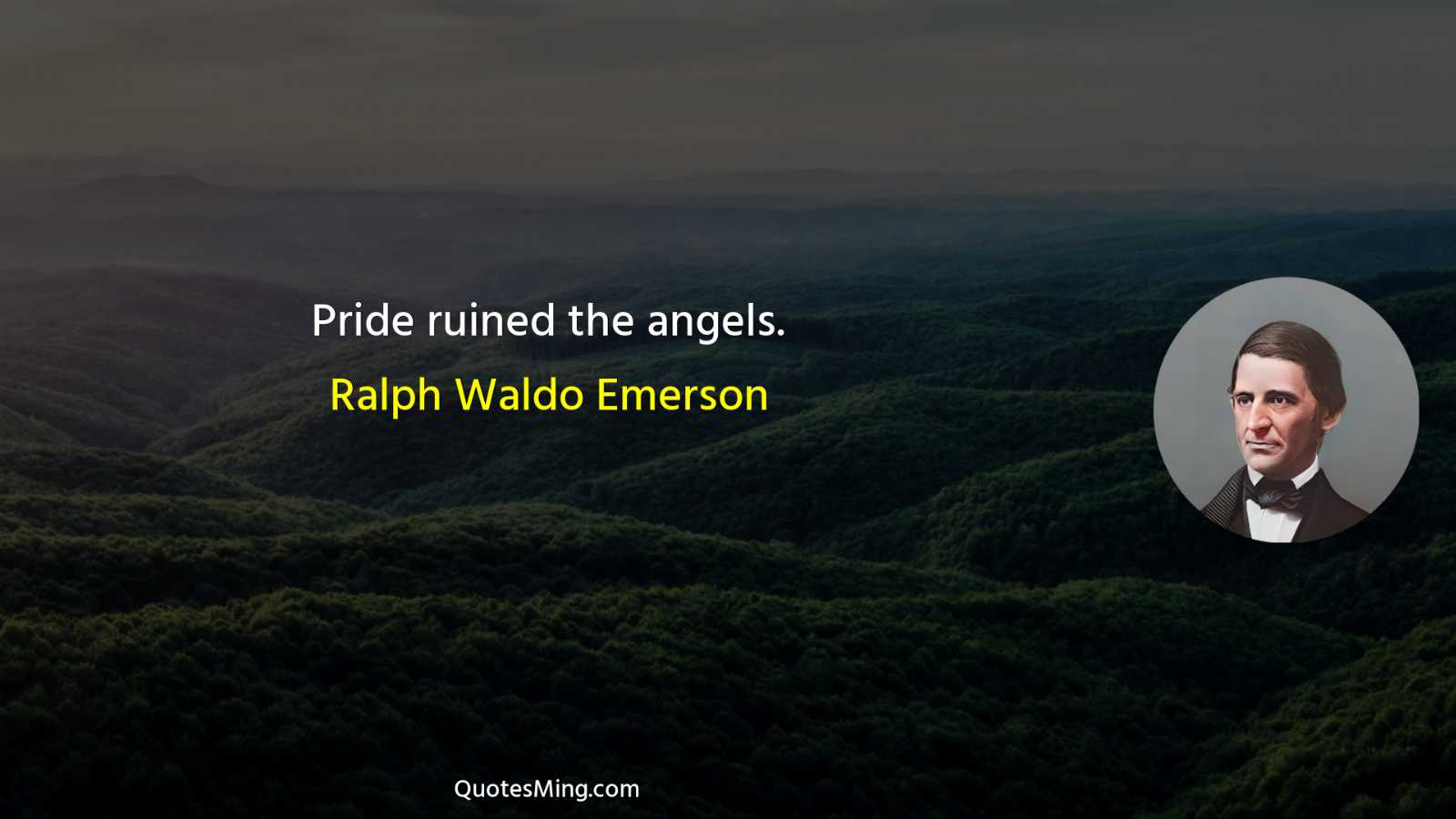 Pride ruined the angels