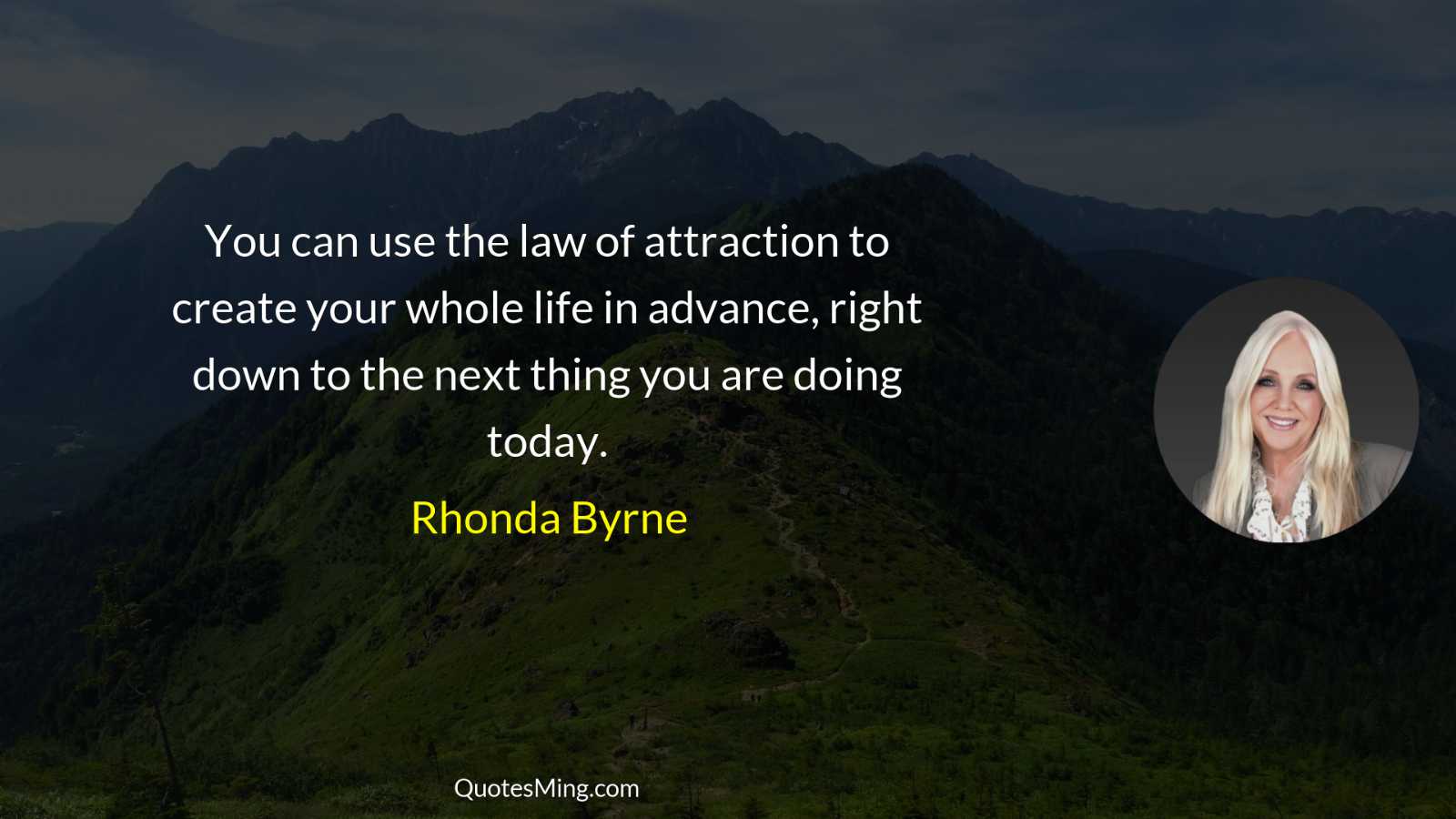 You can use the law of attraction to create your