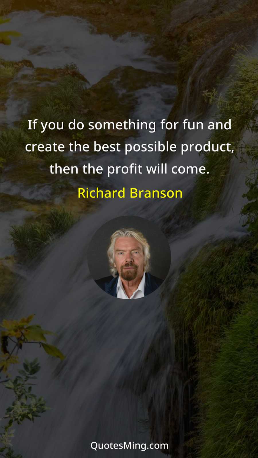 If you do something for fun and create the best