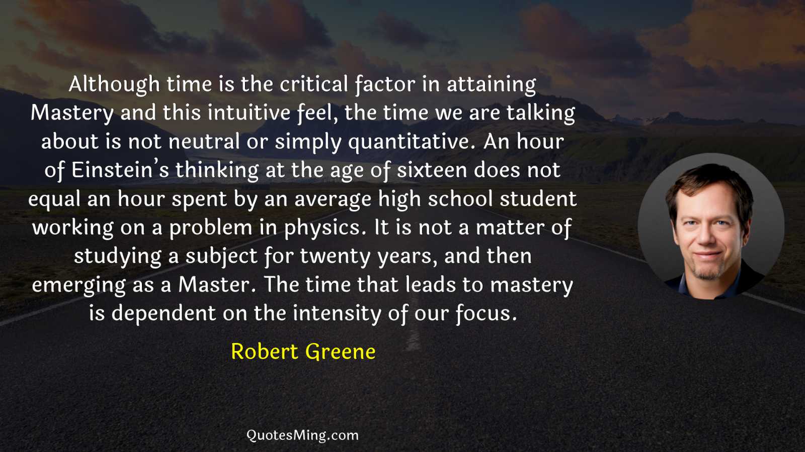 Although time is the critical factor in attaining Mastery and