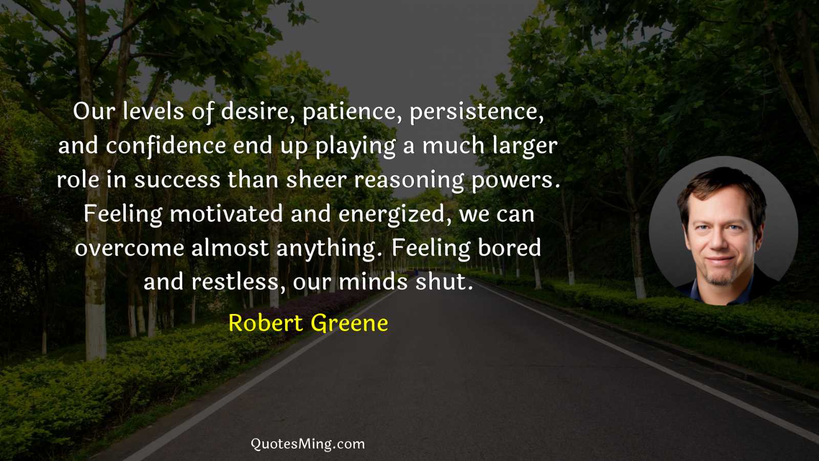 Our levels of desire patience persistence and confidence end up