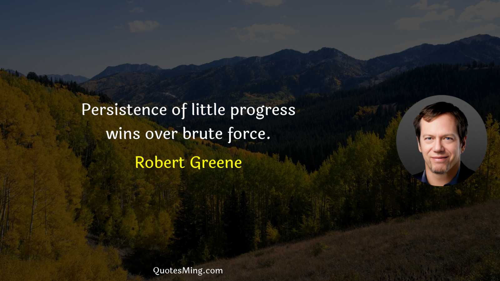 Persistence of little progress wins over brute force