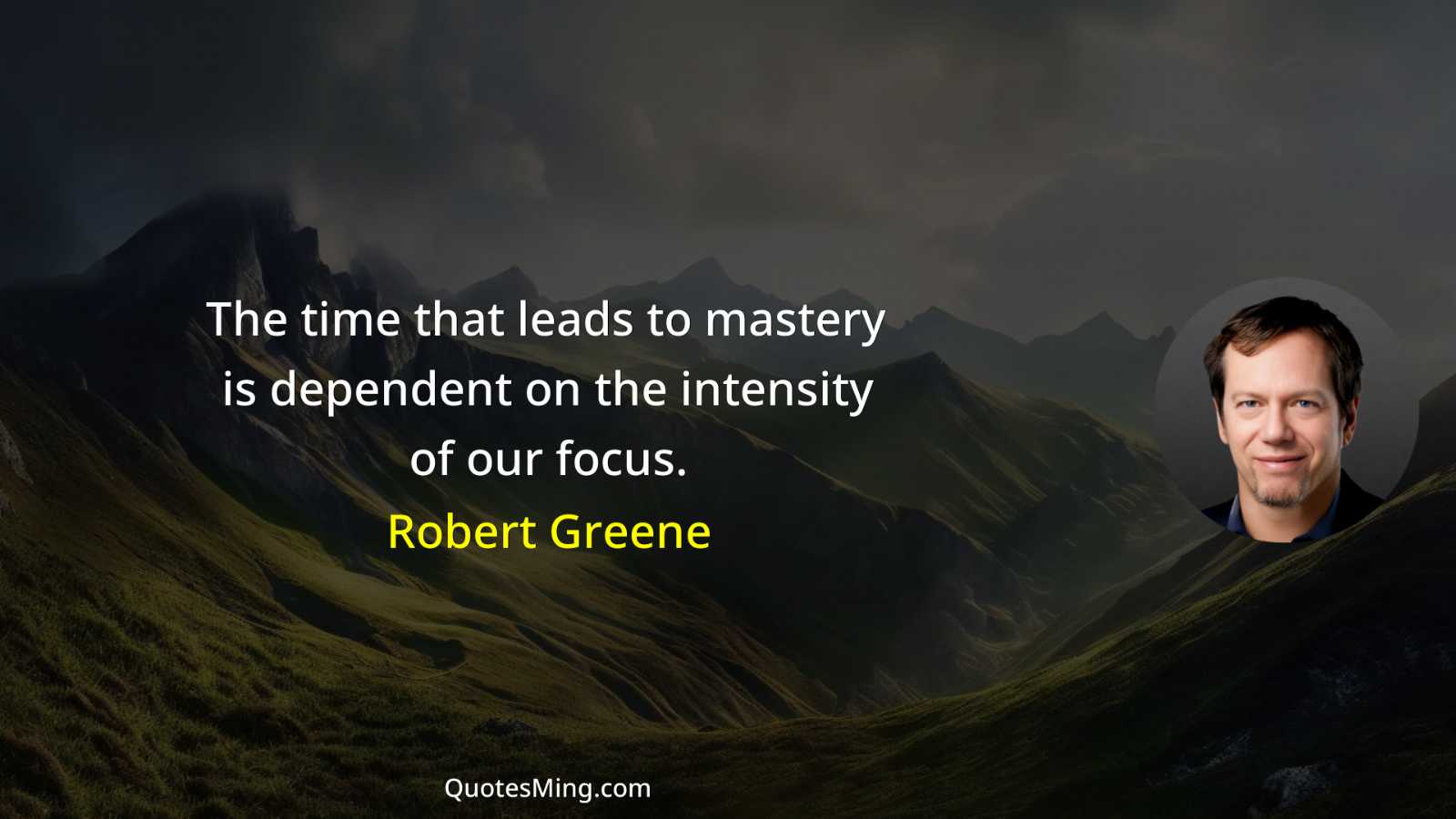 The time that leads to mastery is dependent on the