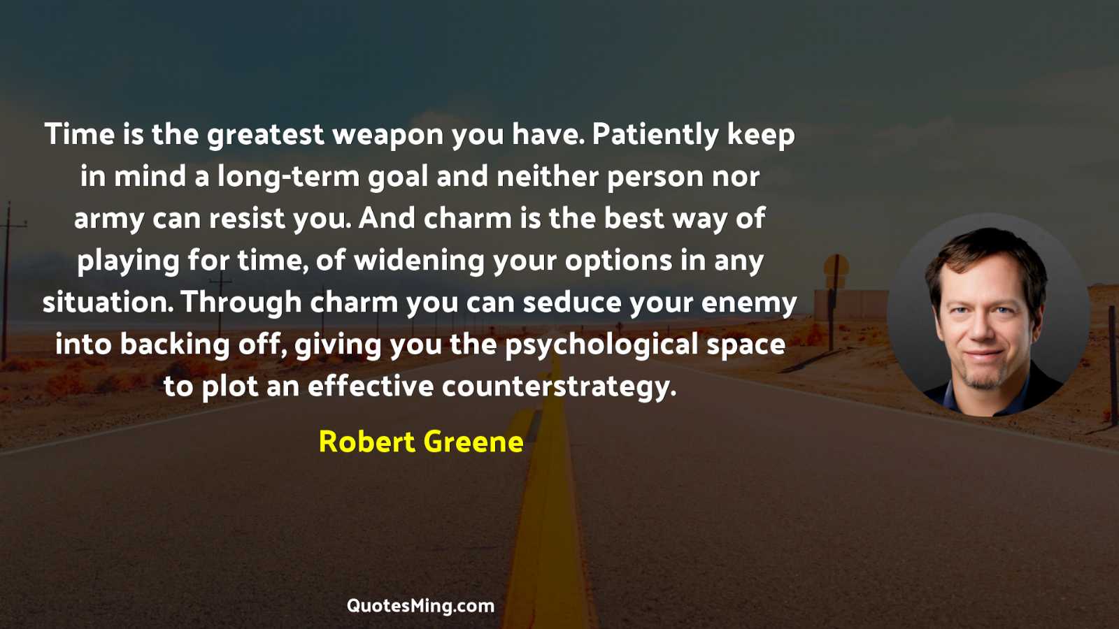 Time is the greatest weapon you have Patiently keep in