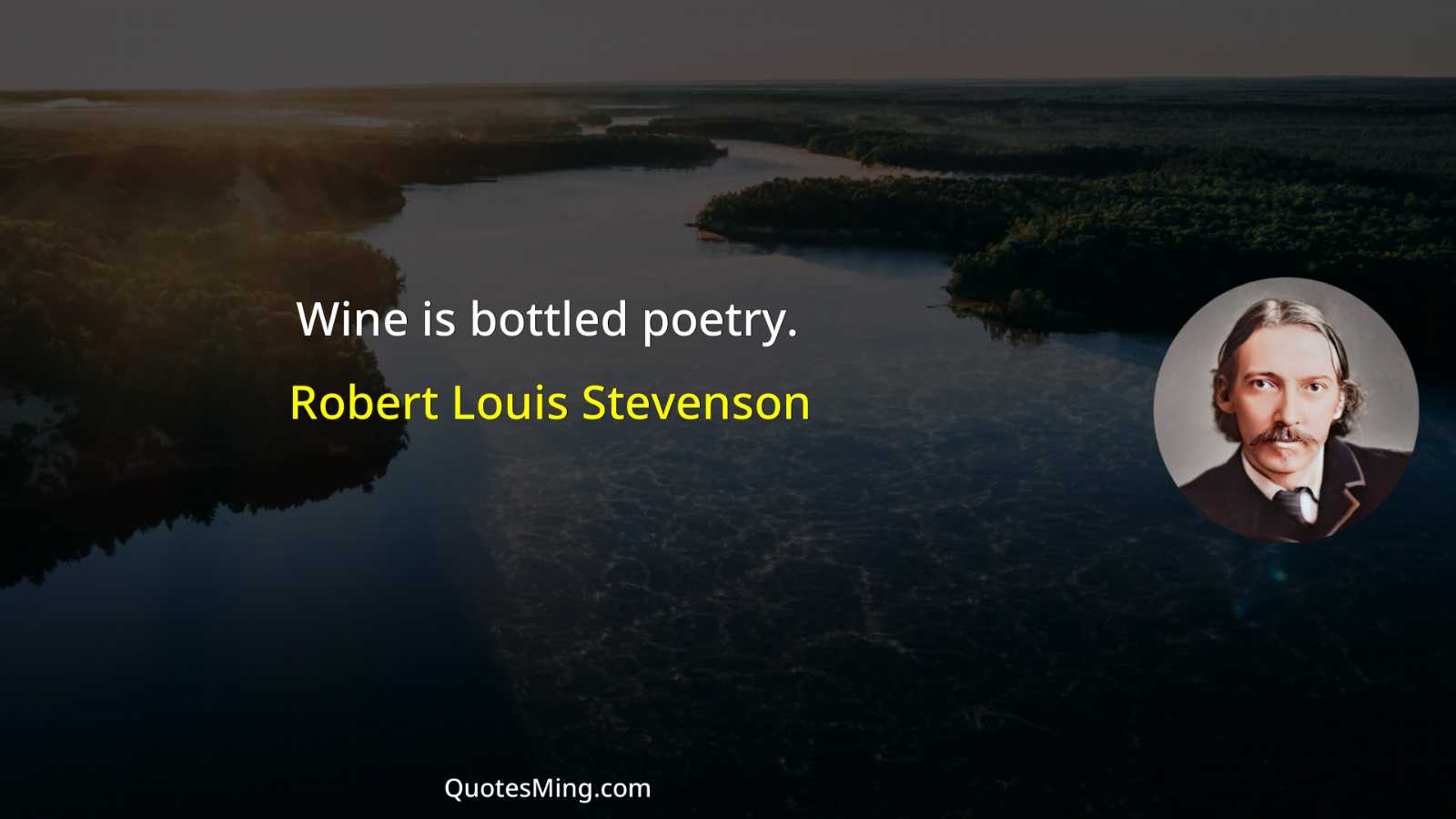 Wine is bottled poetry