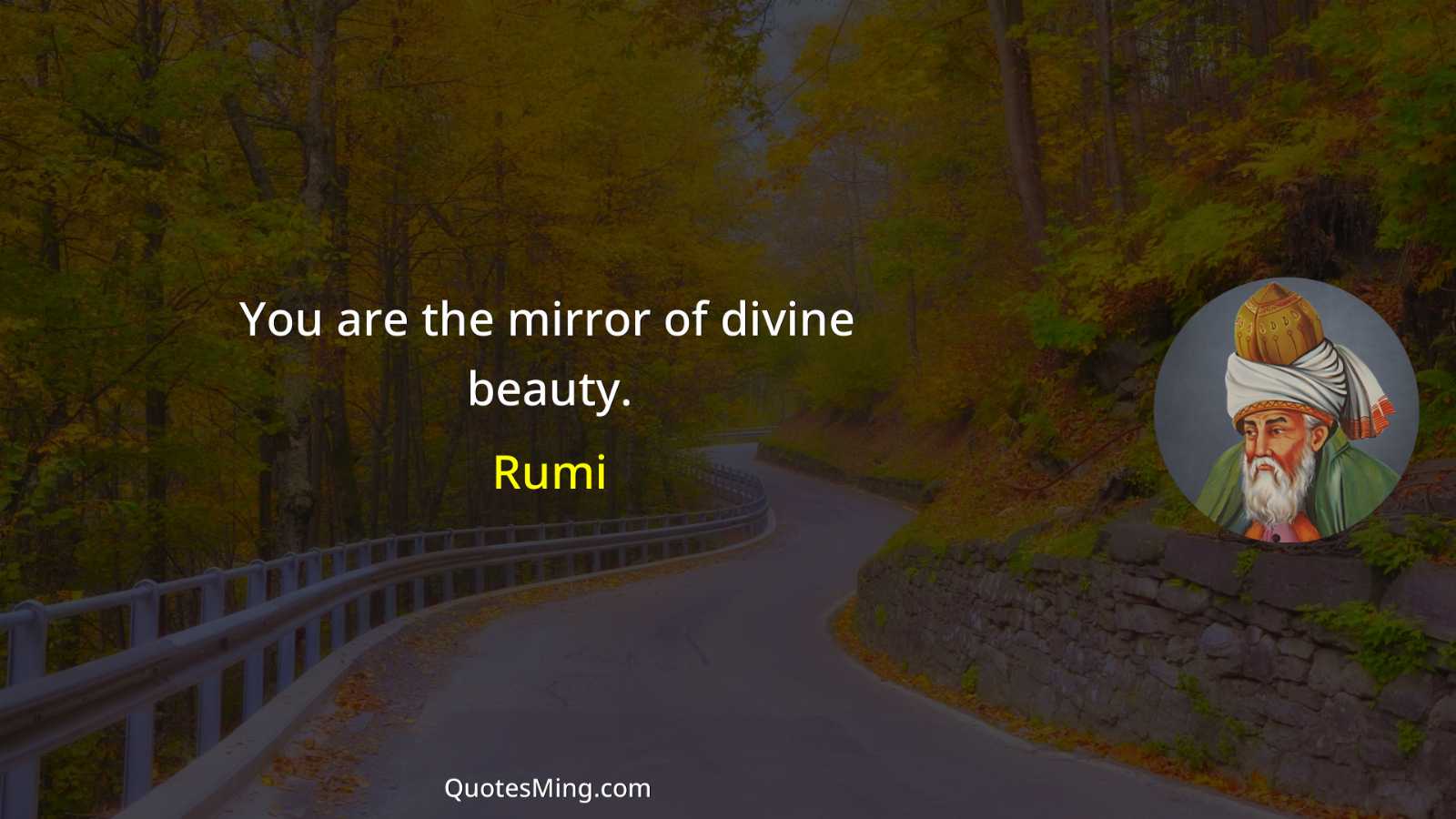 You are the mirror of divine beauty