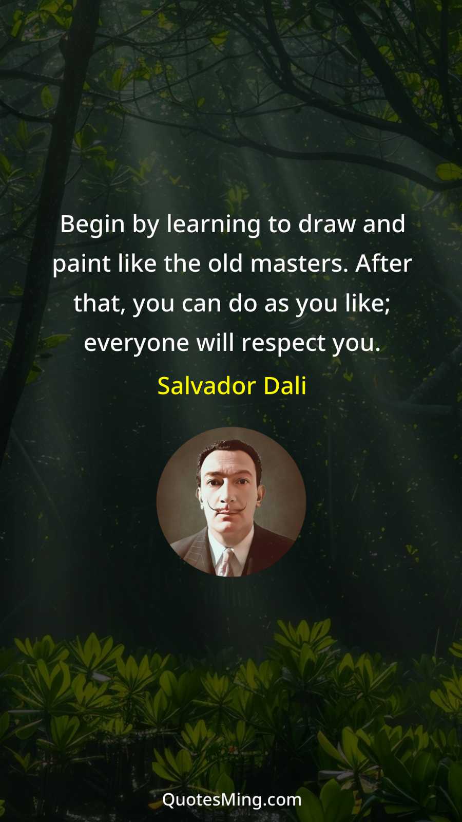 Begin by learning to draw and paint like the old