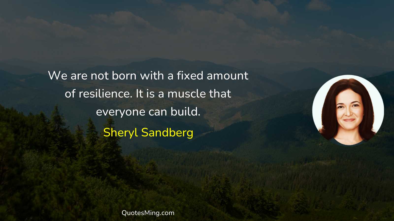 We are not born with a fixed amount of resilience