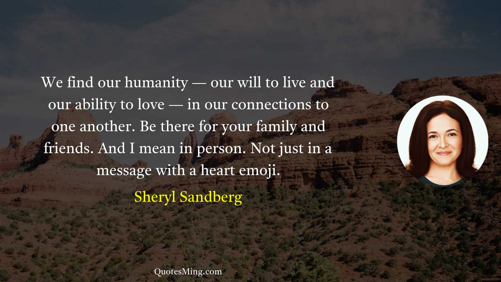 We find our humanity — our will to live and