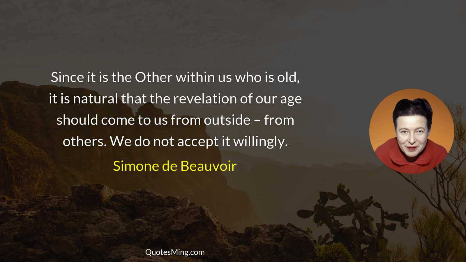 Since it is the Other within us who is old