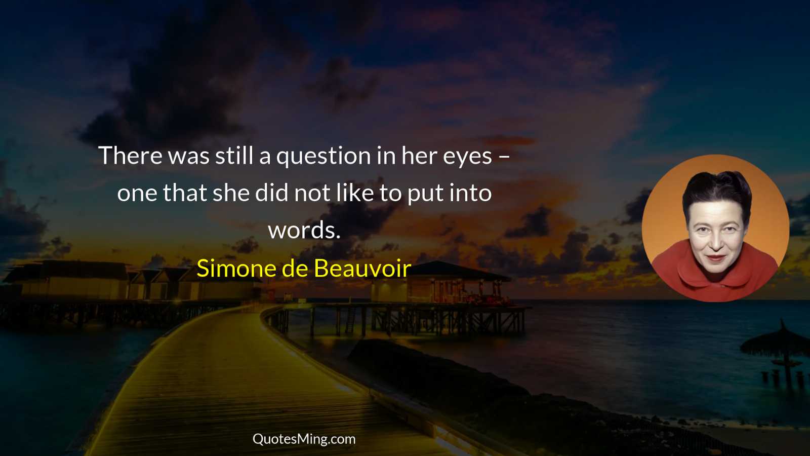 There was still a question in her eyes – one