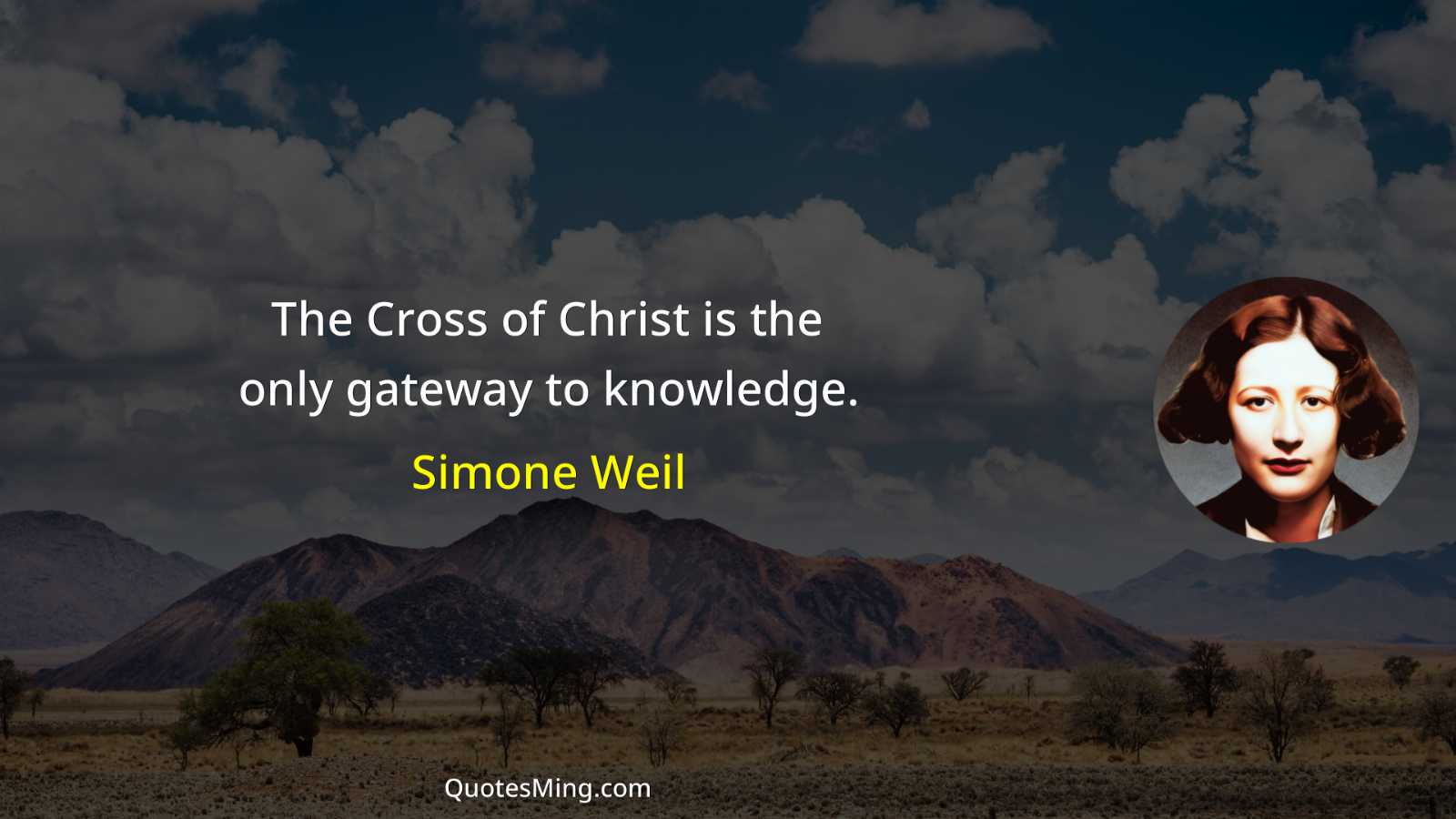 The Cross of Christ is the only gateway to knowledge