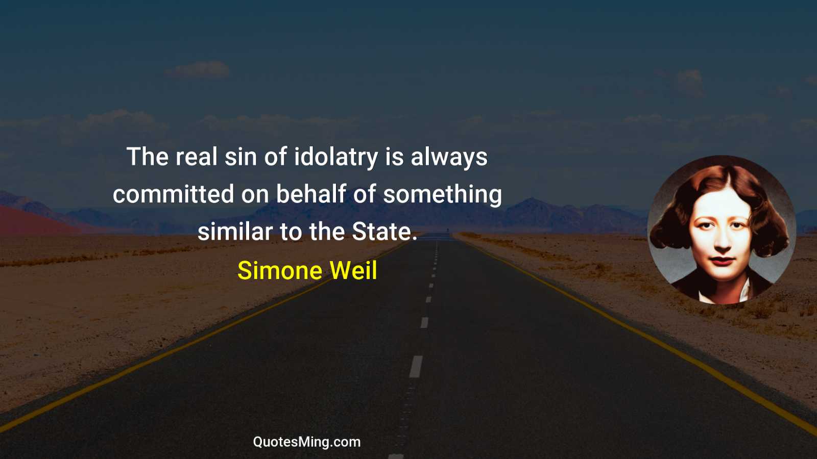 The real sin of idolatry is always committed on behalf