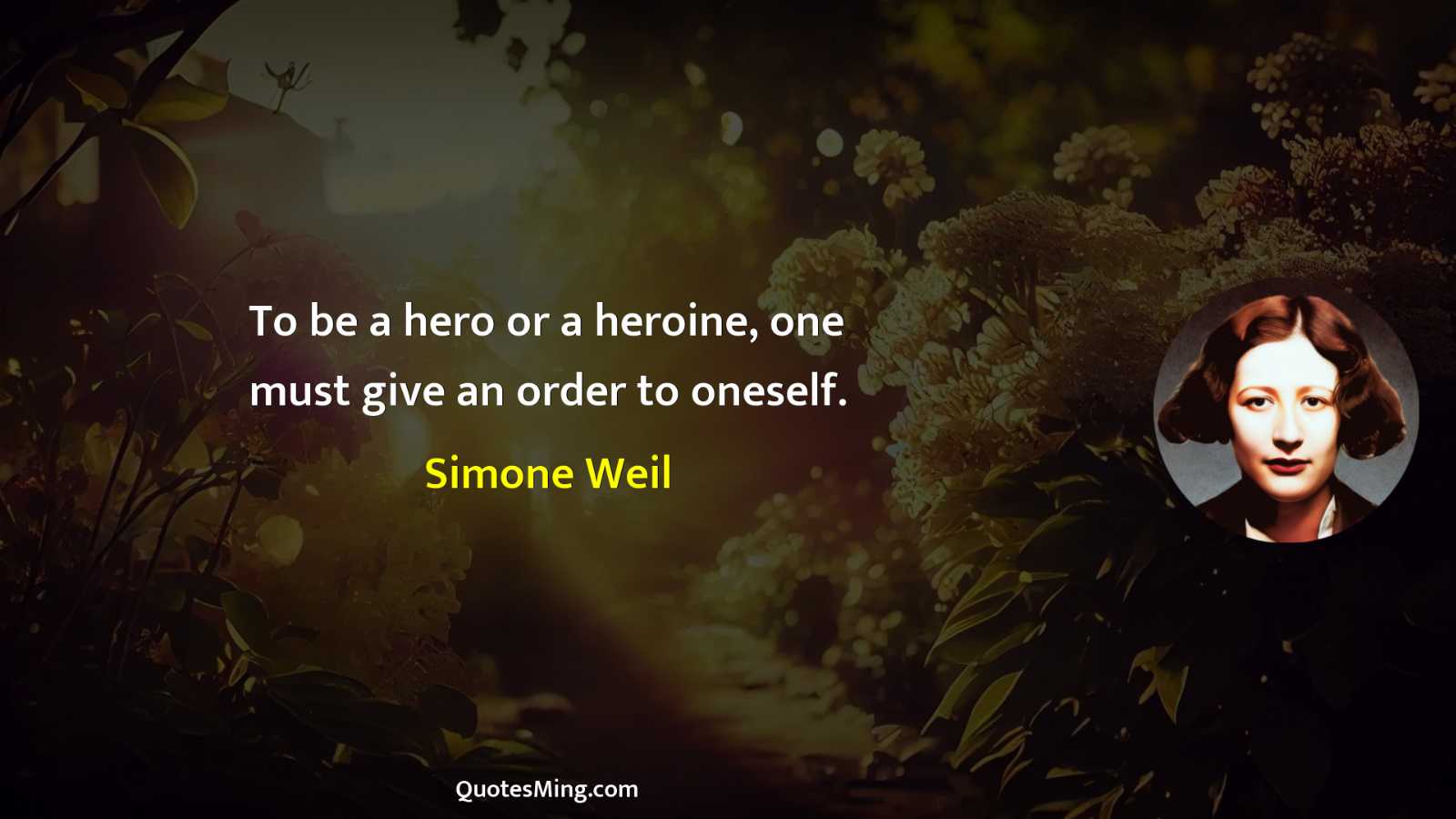 To be a hero or a heroine one must give