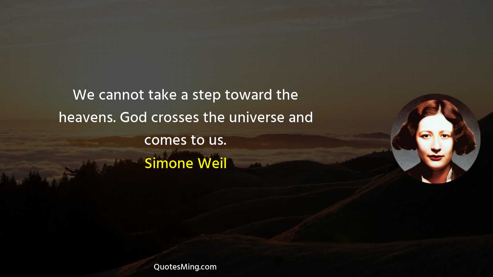 We cannot take a step toward the heavens God crosses