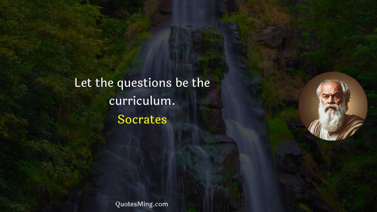 Let the questions be the curriculum