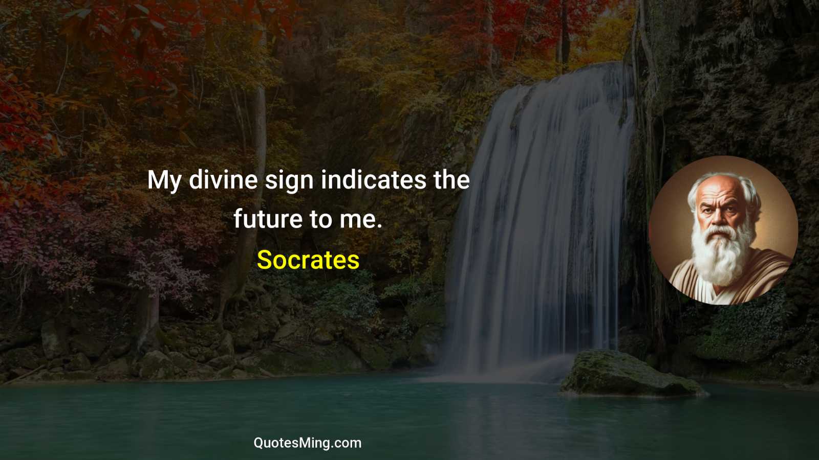 My divine sign indicates the future to me