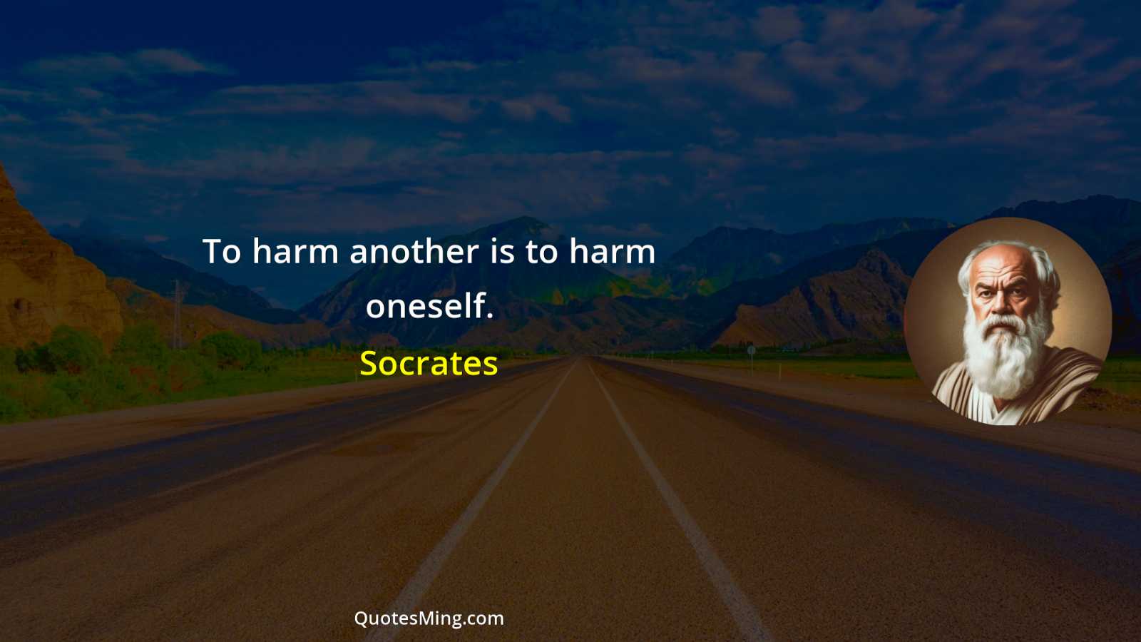 To harm another is to harm oneself