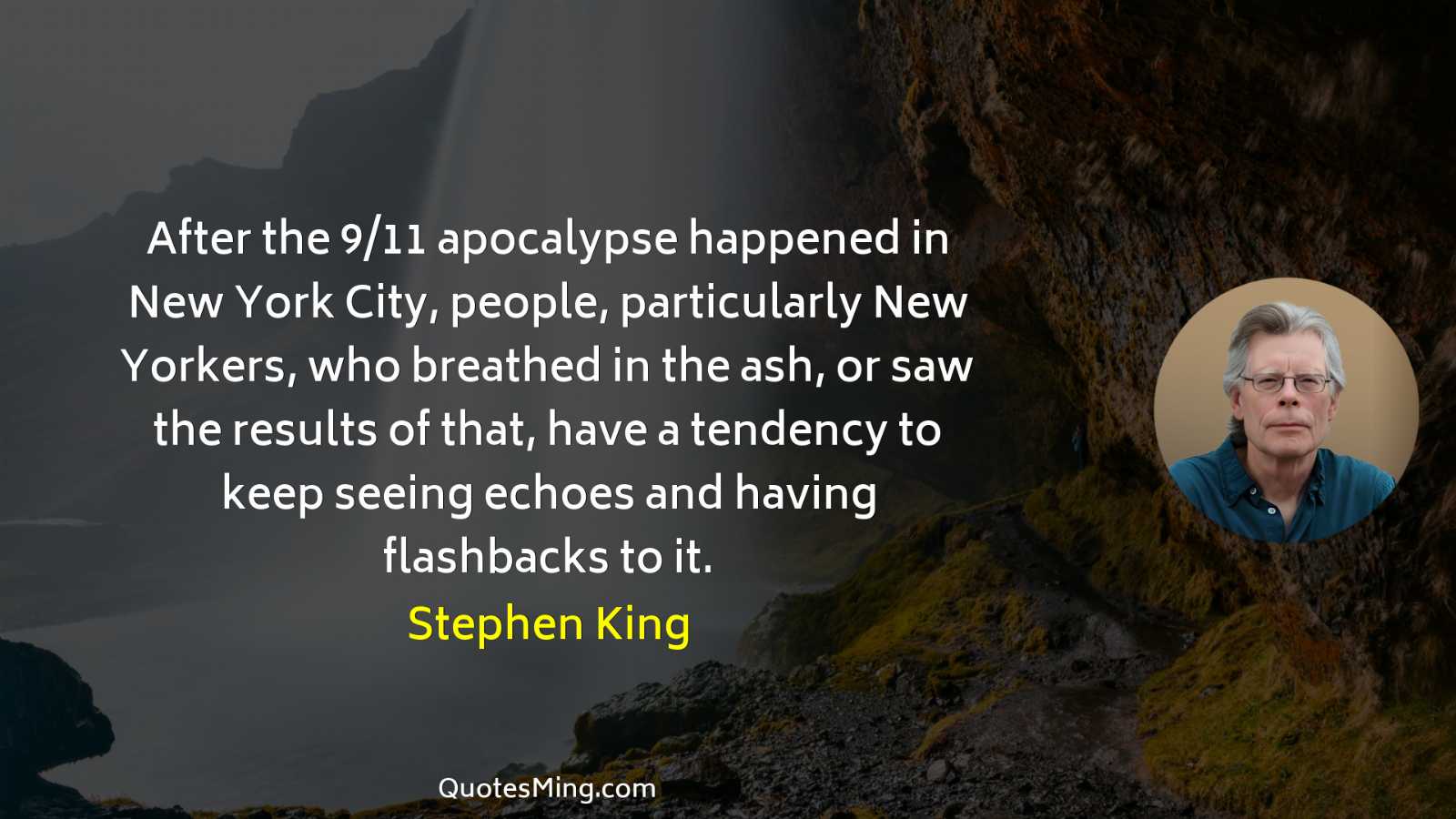 After the 9/11 apocalypse happened in New York City people