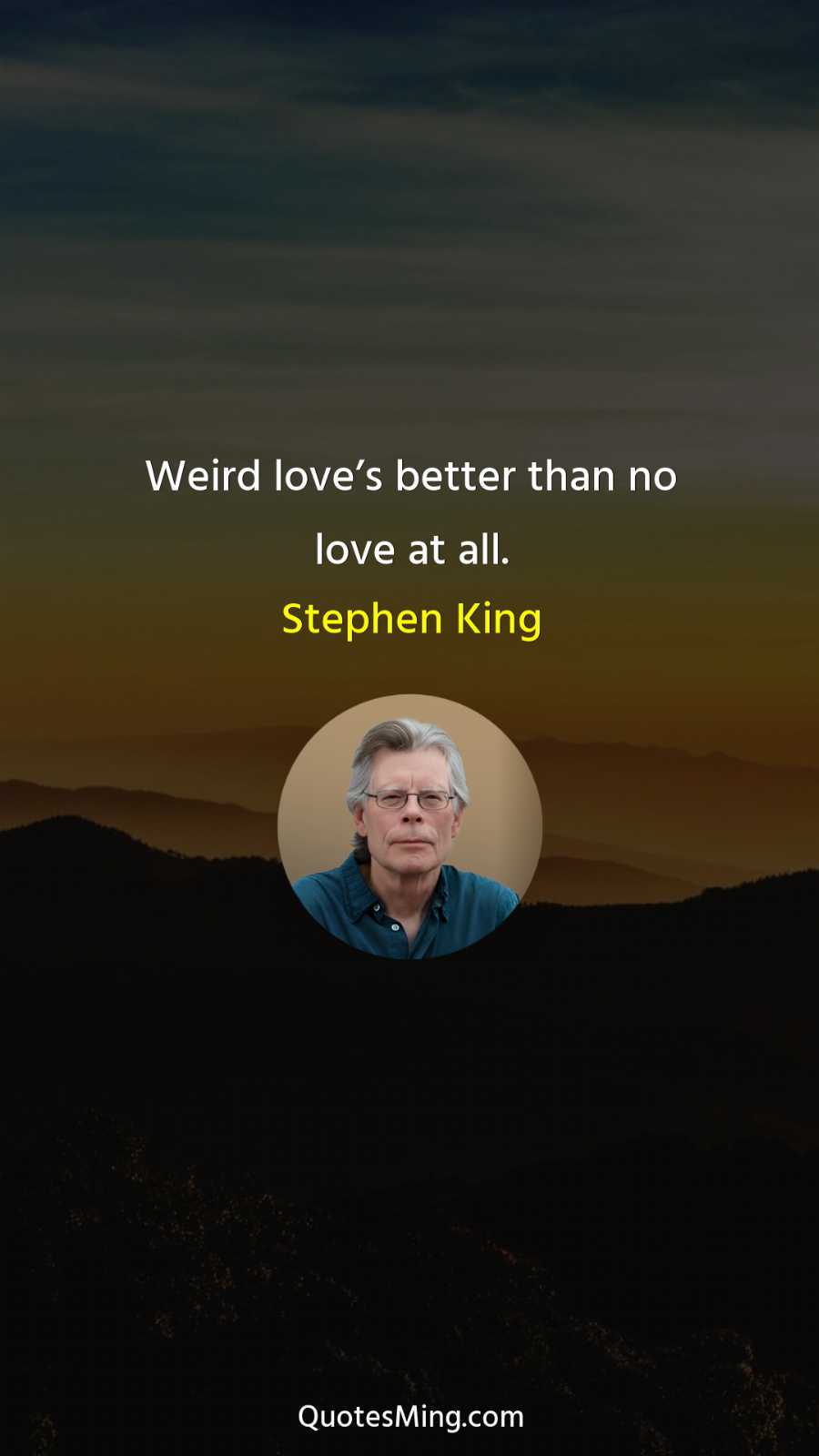 Weird love’s better than no love at all