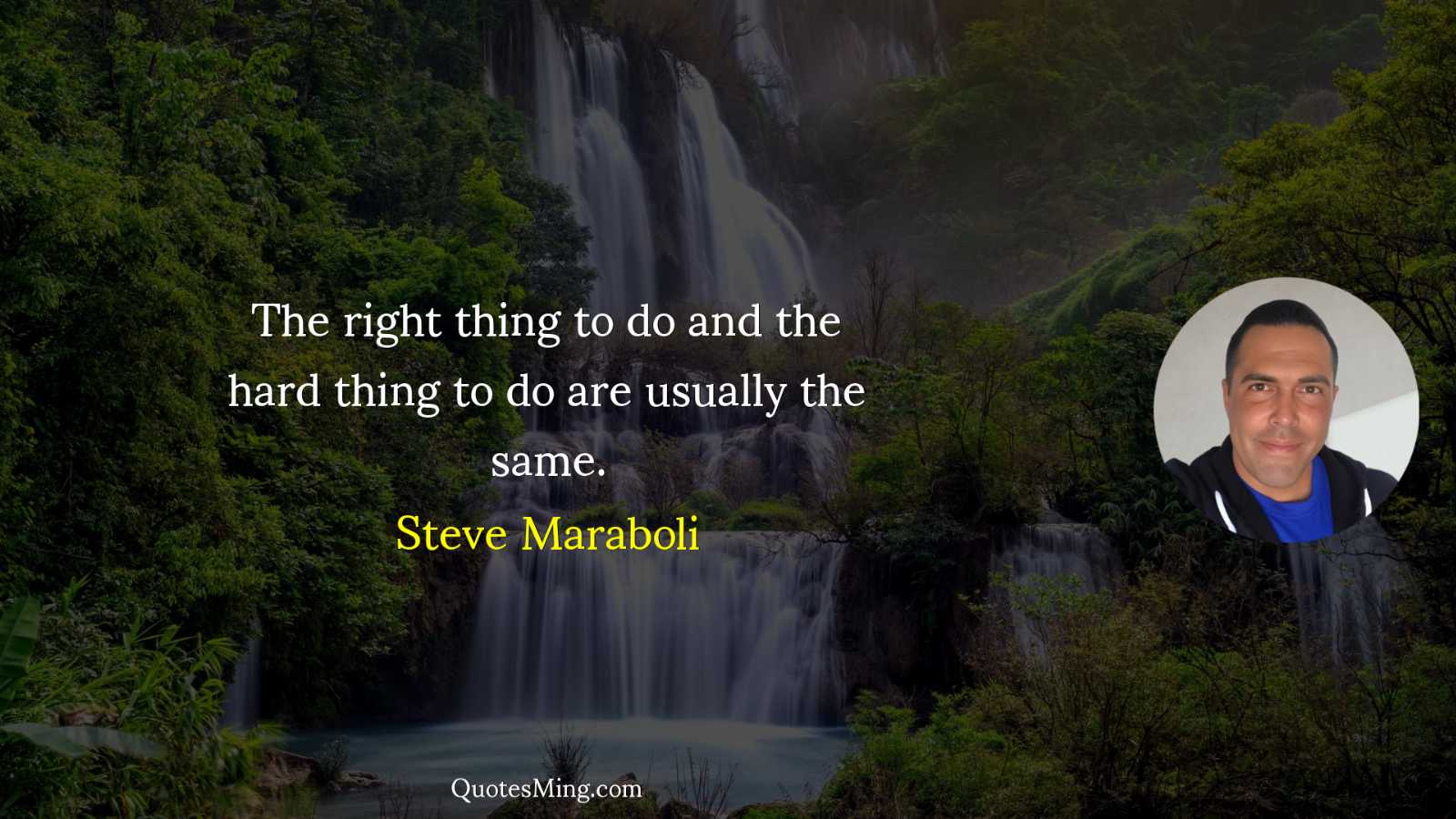 The right thing to do and the hard thing to