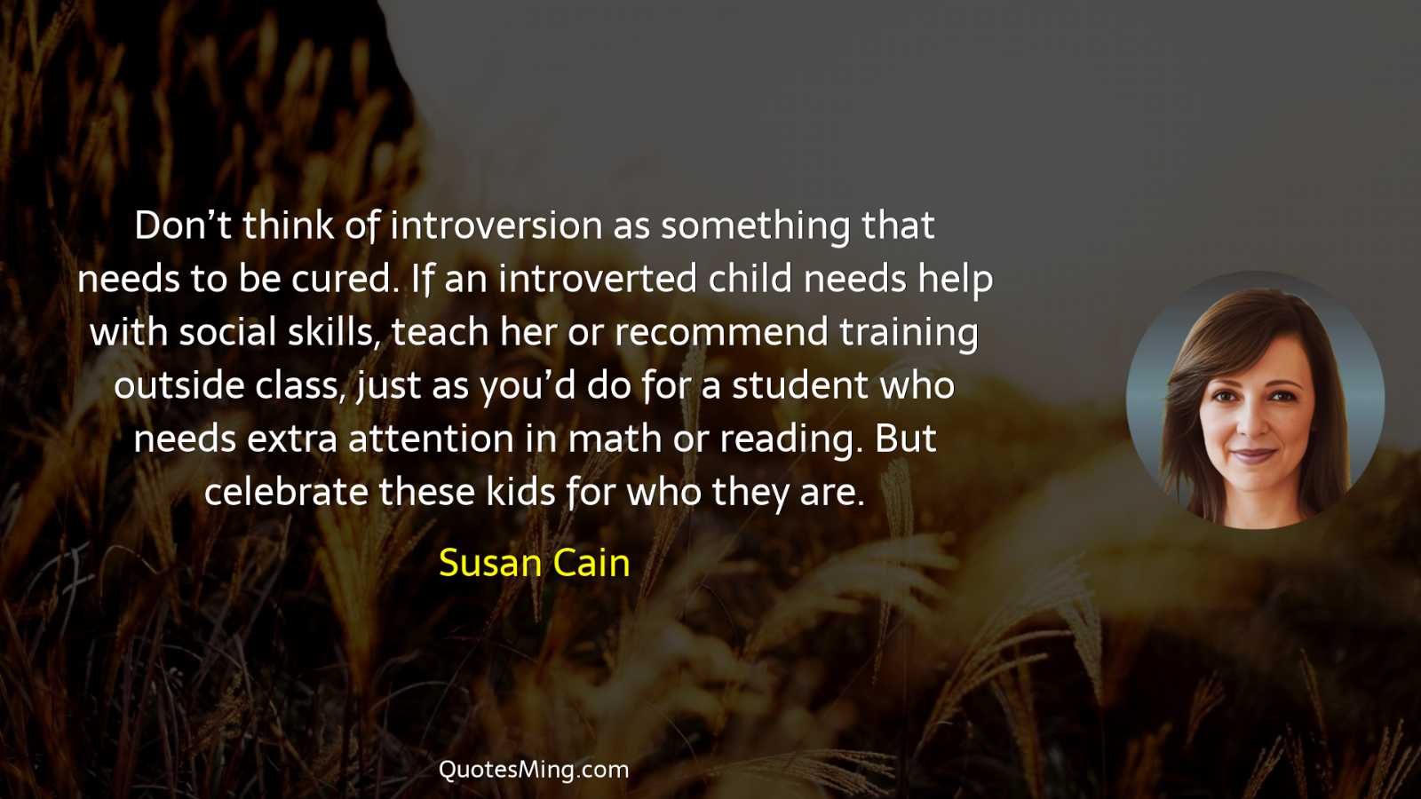 Don’t think of introversion as something that needs to be