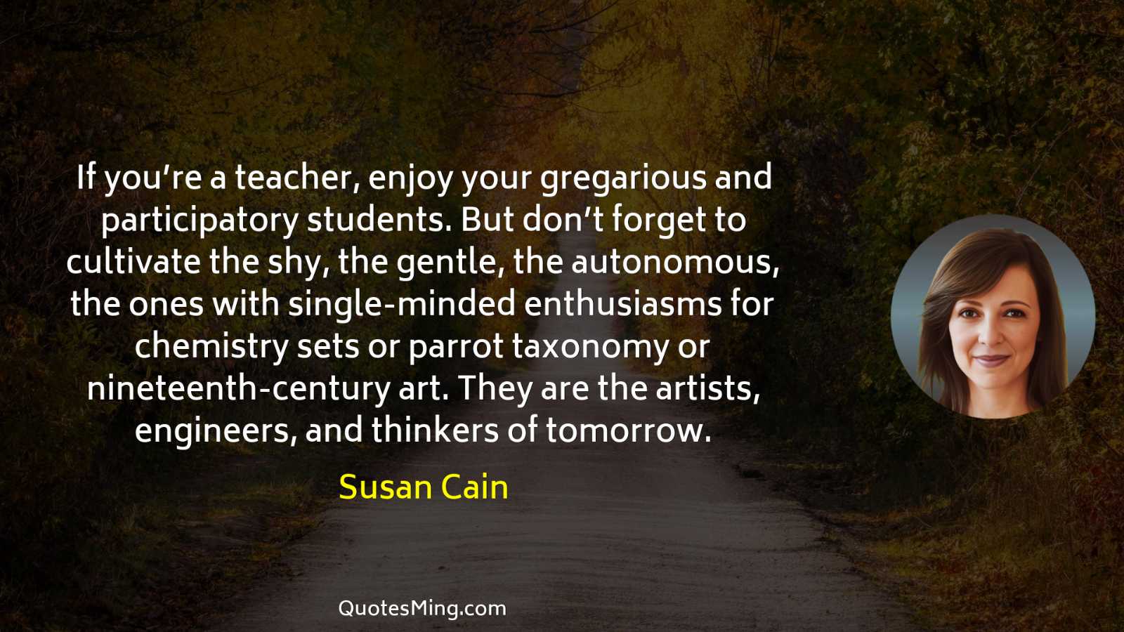 If you’re a teacher enjoy your gregarious and participatory students