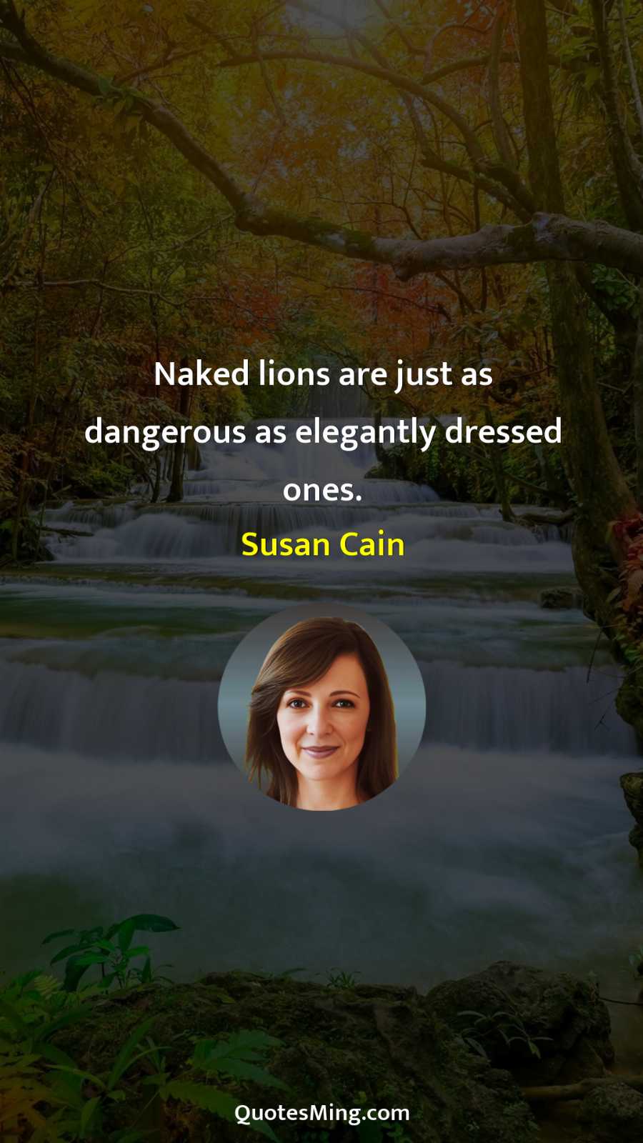 Naked lions are just as dangerous as elegantly dressed ones