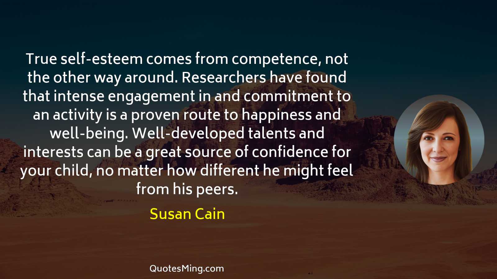 True self-esteem comes from competence not the other way around