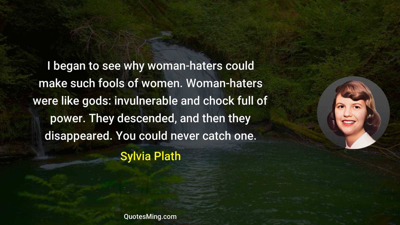 I began to see why woman-haters could make such fools