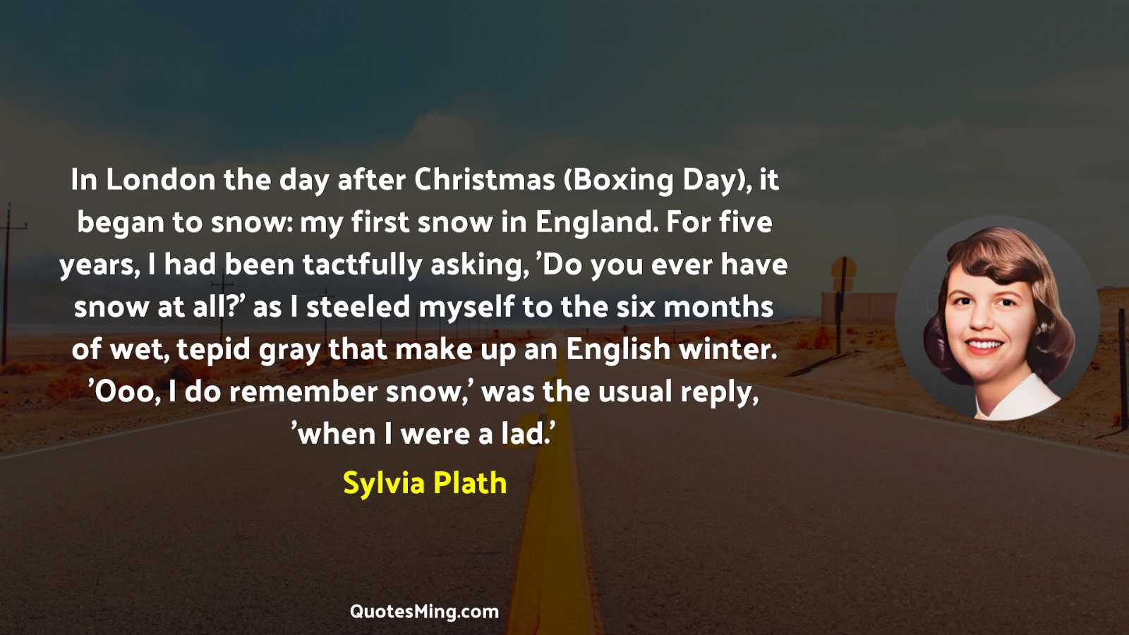 In London the day after Christmas (Boxing Day) it began