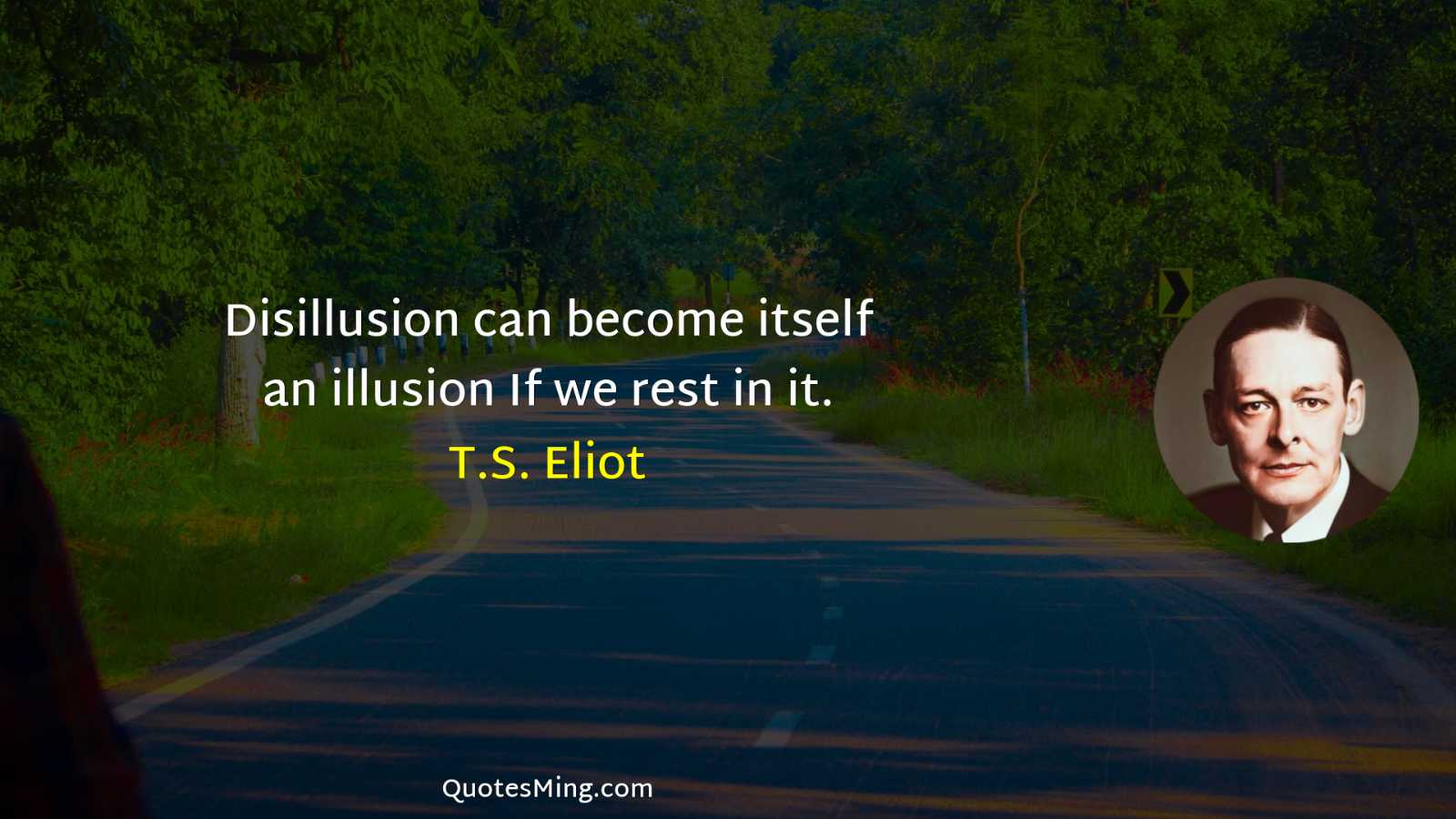 Disillusion can become itself an illusion If we rest in