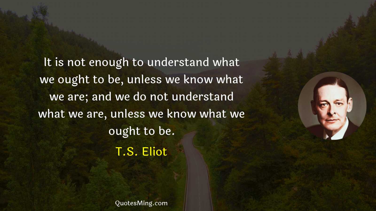 It is not enough to understand what we ought to