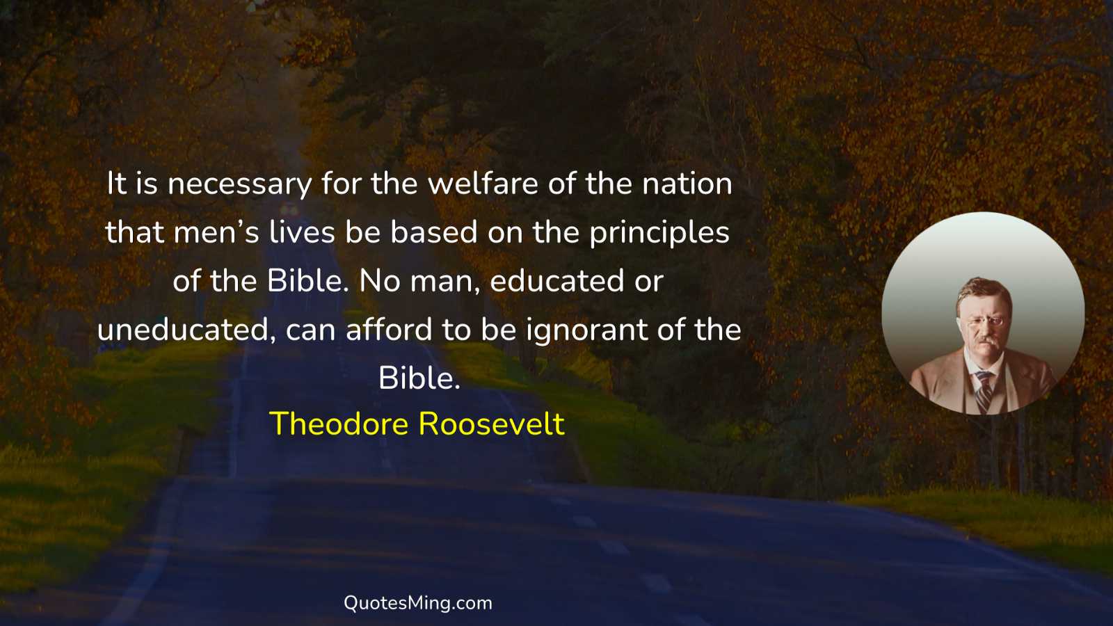 It is necessary for the welfare of the nation that