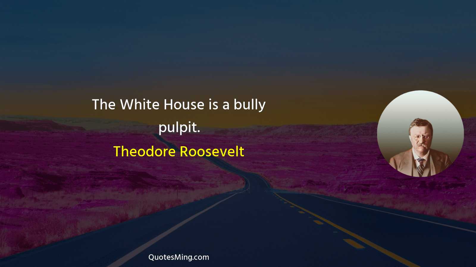 The White House is a bully pulpit