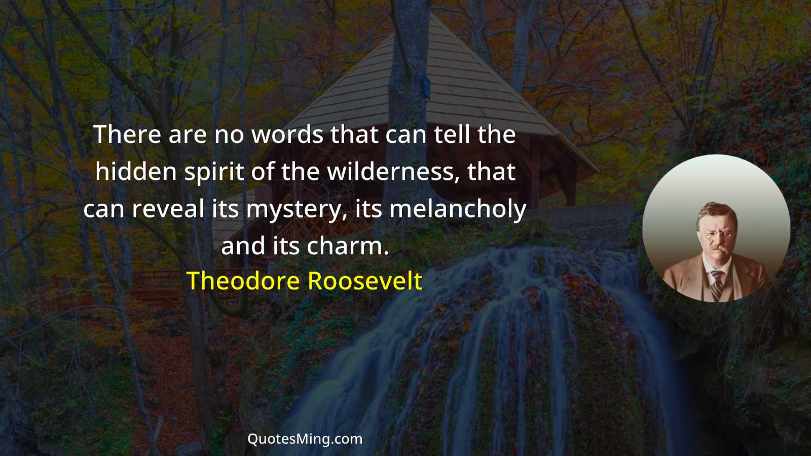 There are no words that can tell the hidden spirit