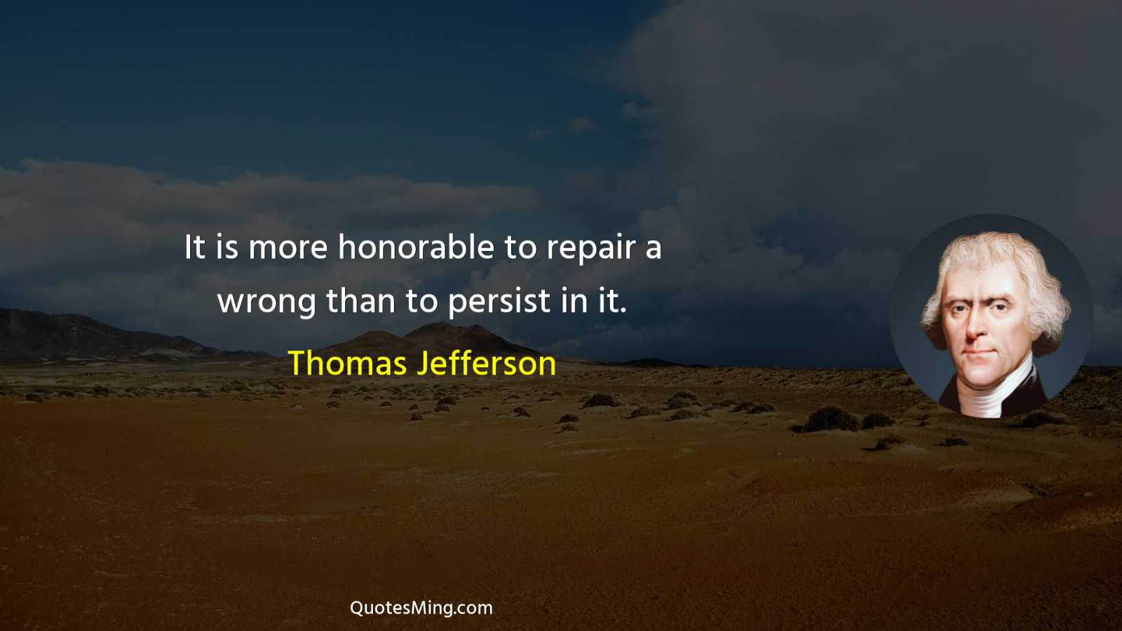 It is more honorable to repair a wrong than to