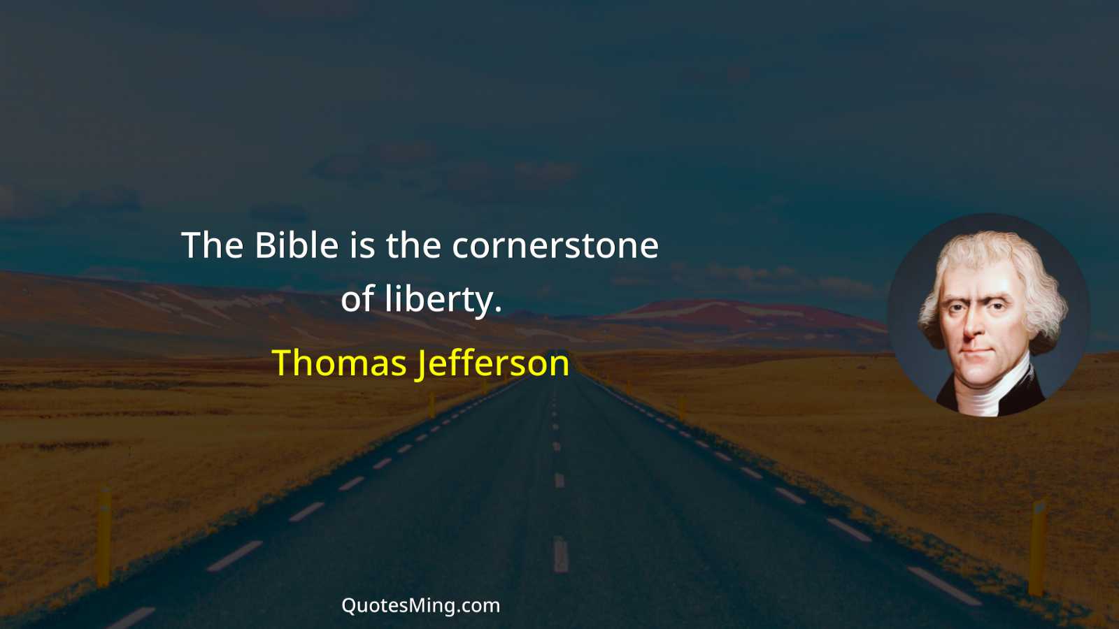 The Bible is the cornerstone of liberty