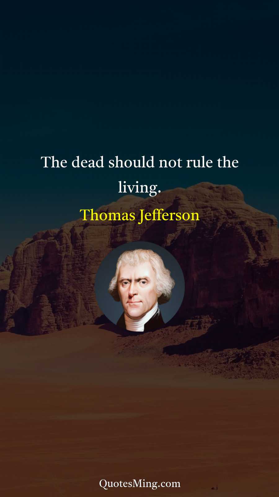 The dead should not rule the living