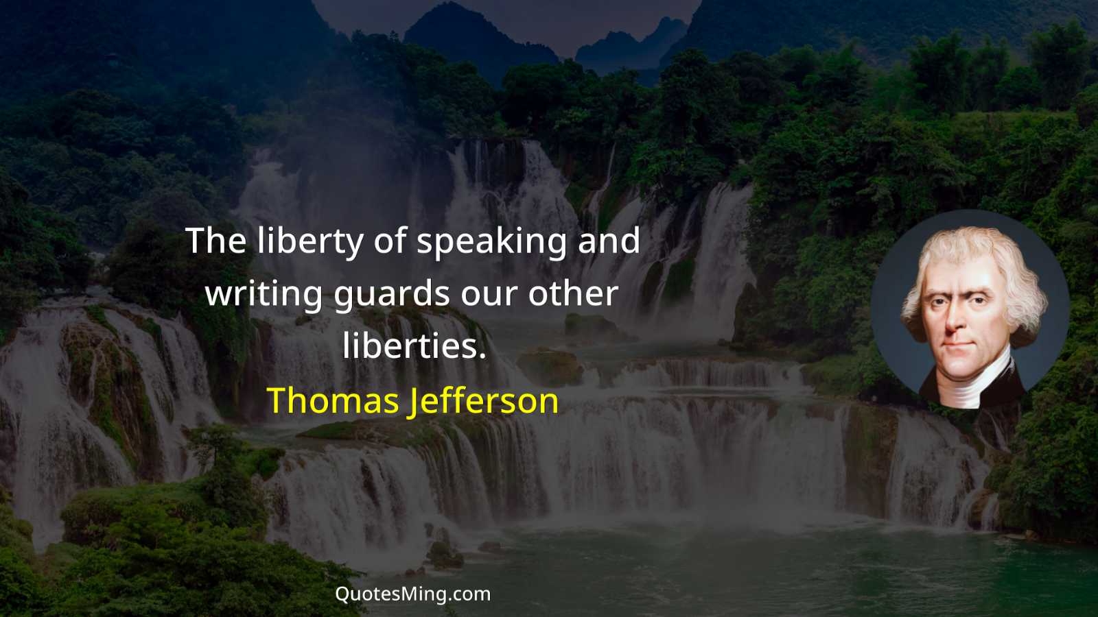 The liberty of speaking and writing guards our other liberties