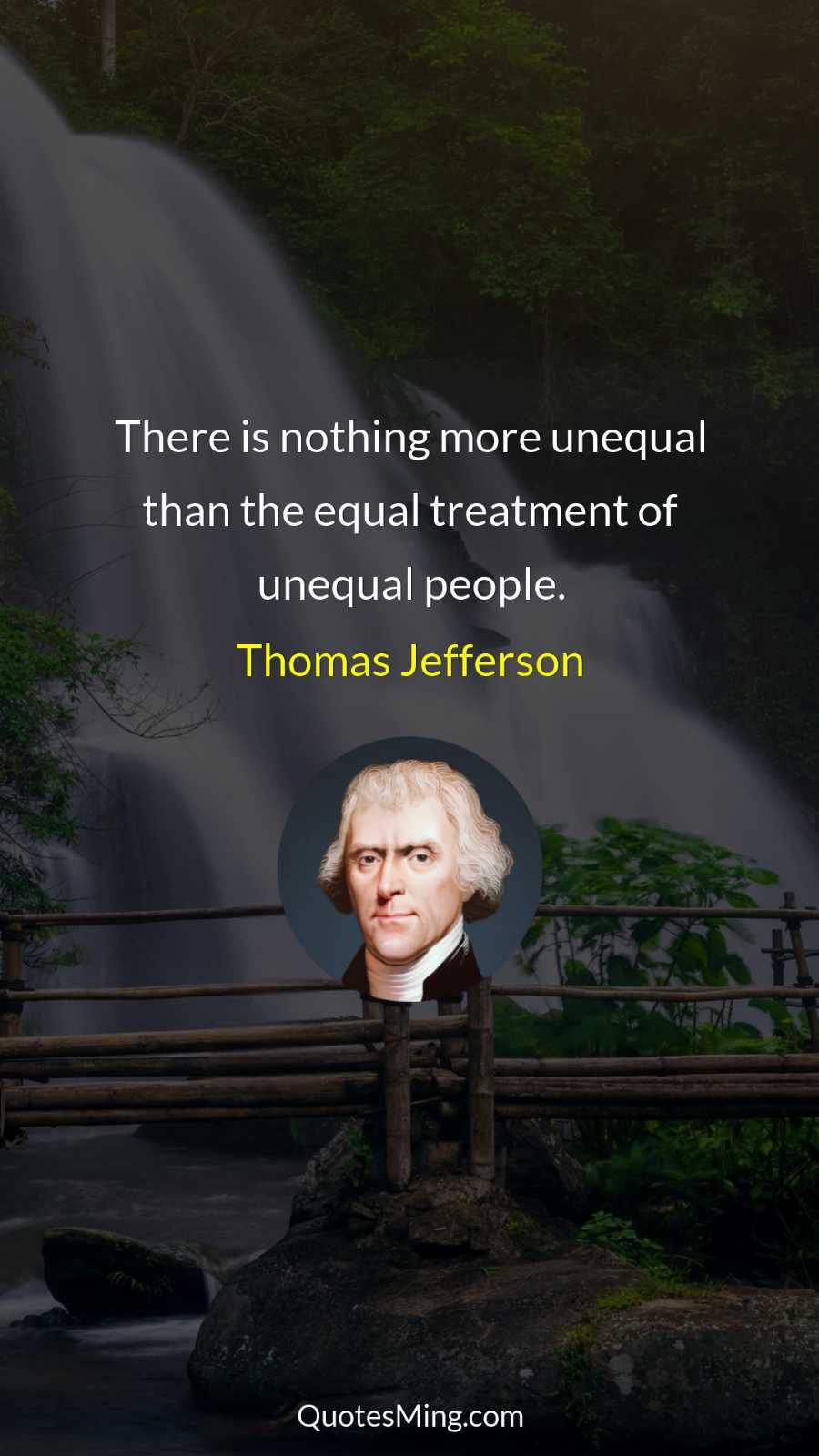 There is nothing more unequal than the equal treatment of