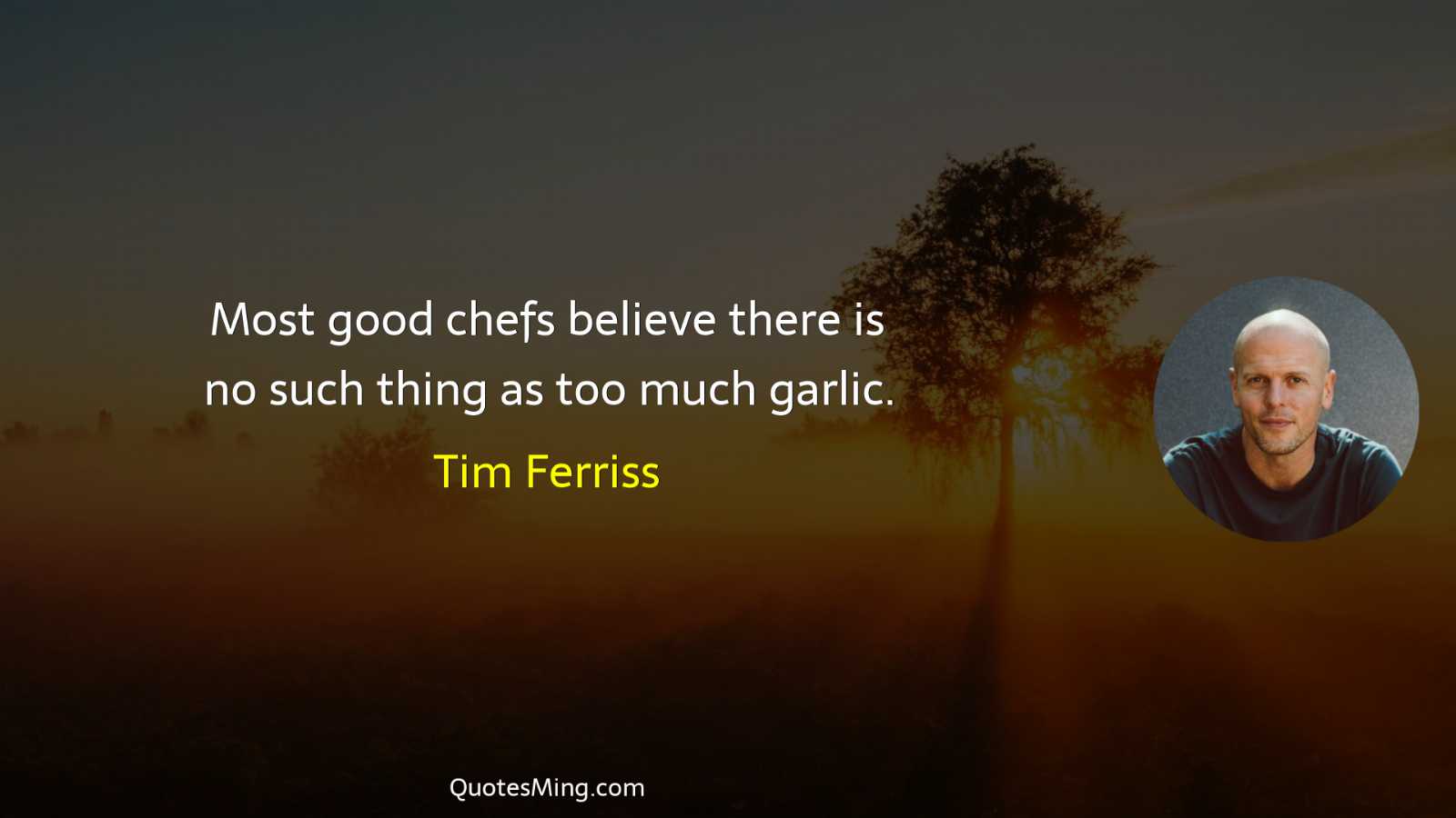 Most good chefs believe there is no such thing as