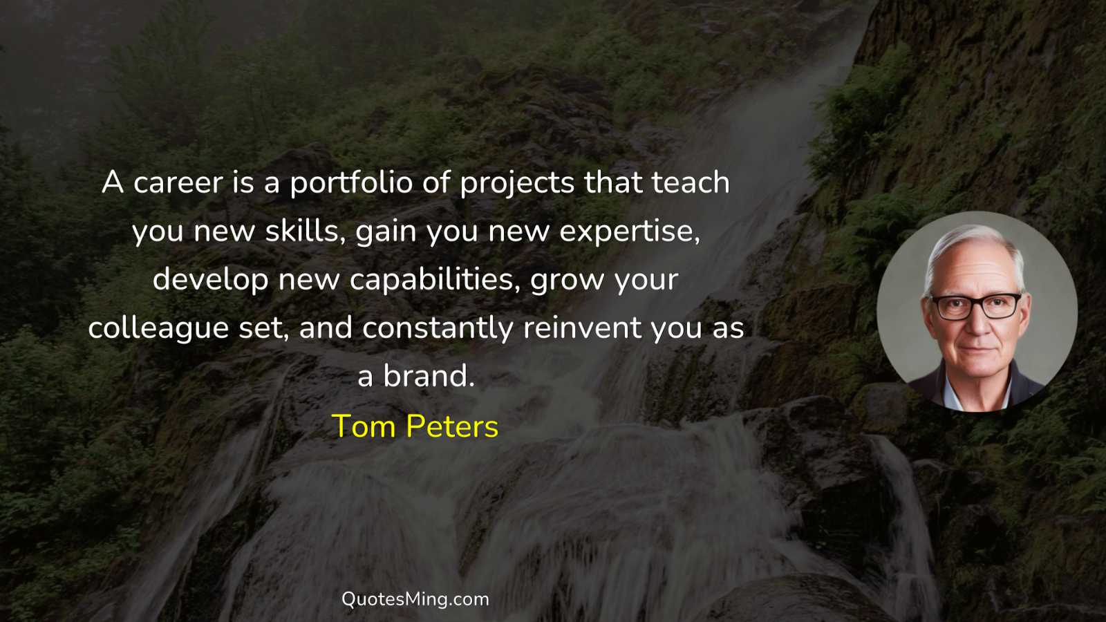 A career is a portfolio of projects that teach you