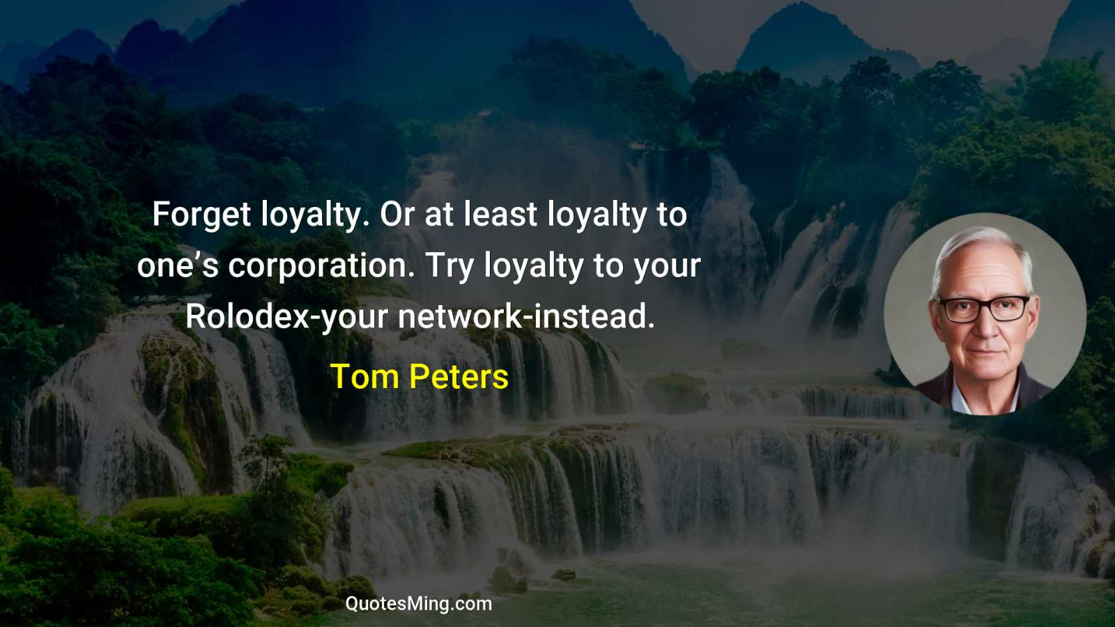 Forget loyalty Or at least loyalty to one’s corporation Try