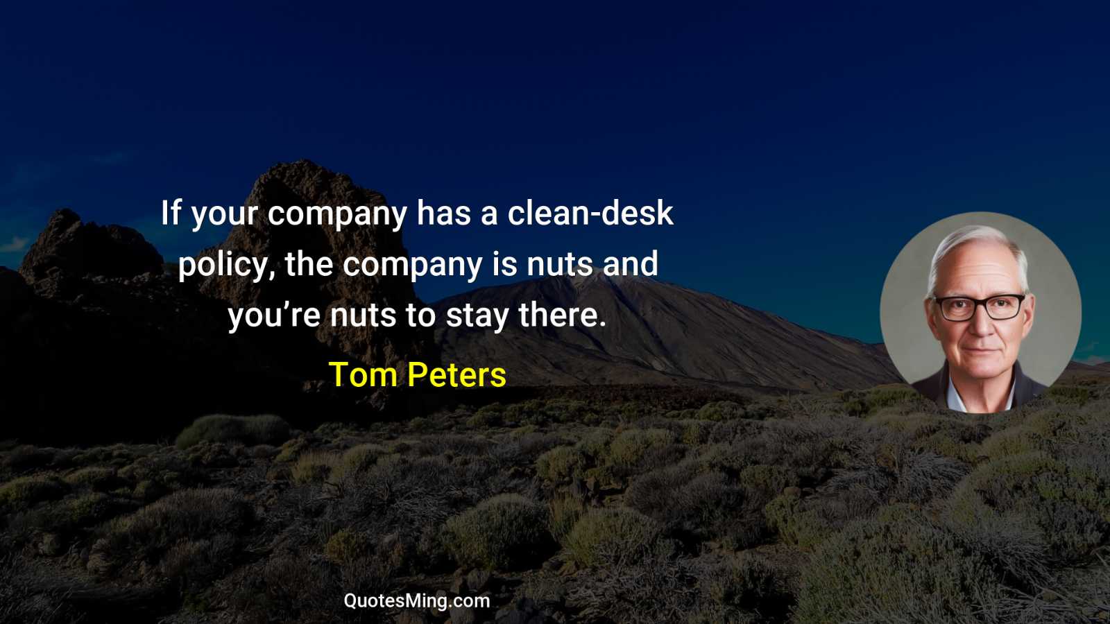 If your company has a clean-desk policy the company is