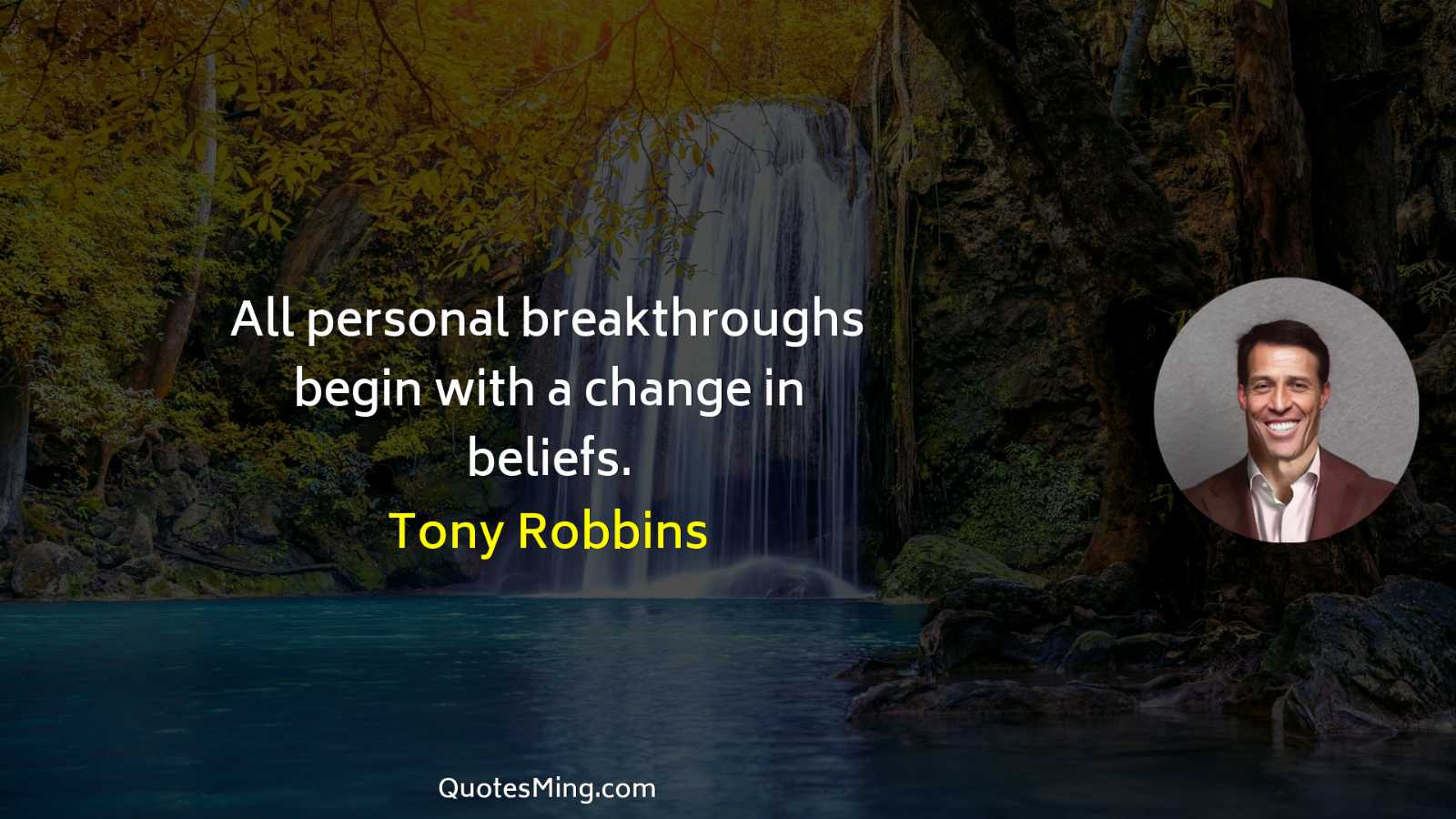 All personal breakthroughs begin with a change in beliefs