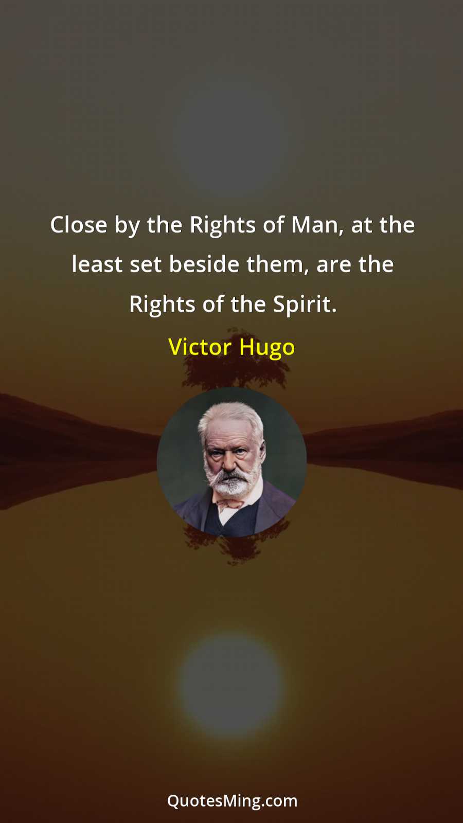 Close by the Rights of Man at the least set