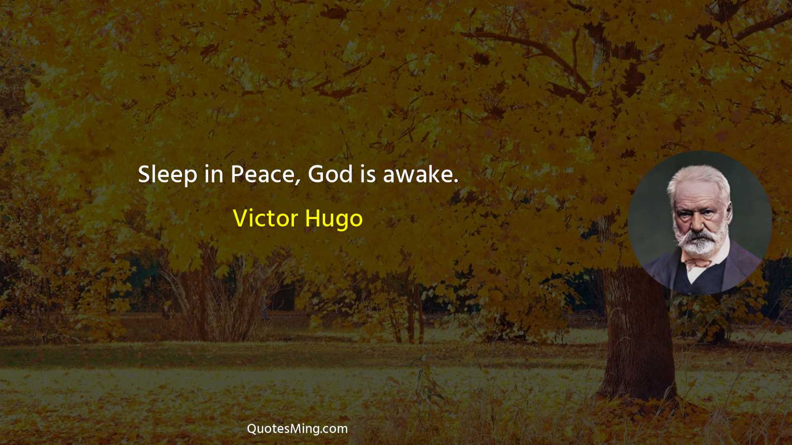 Sleep in Peace God is awake