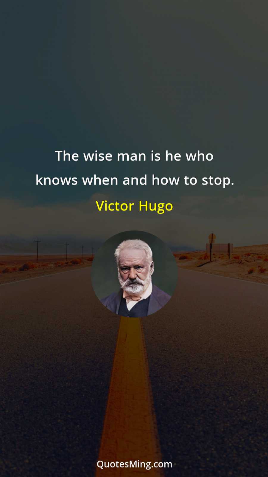 The wise man is he who knows when and how